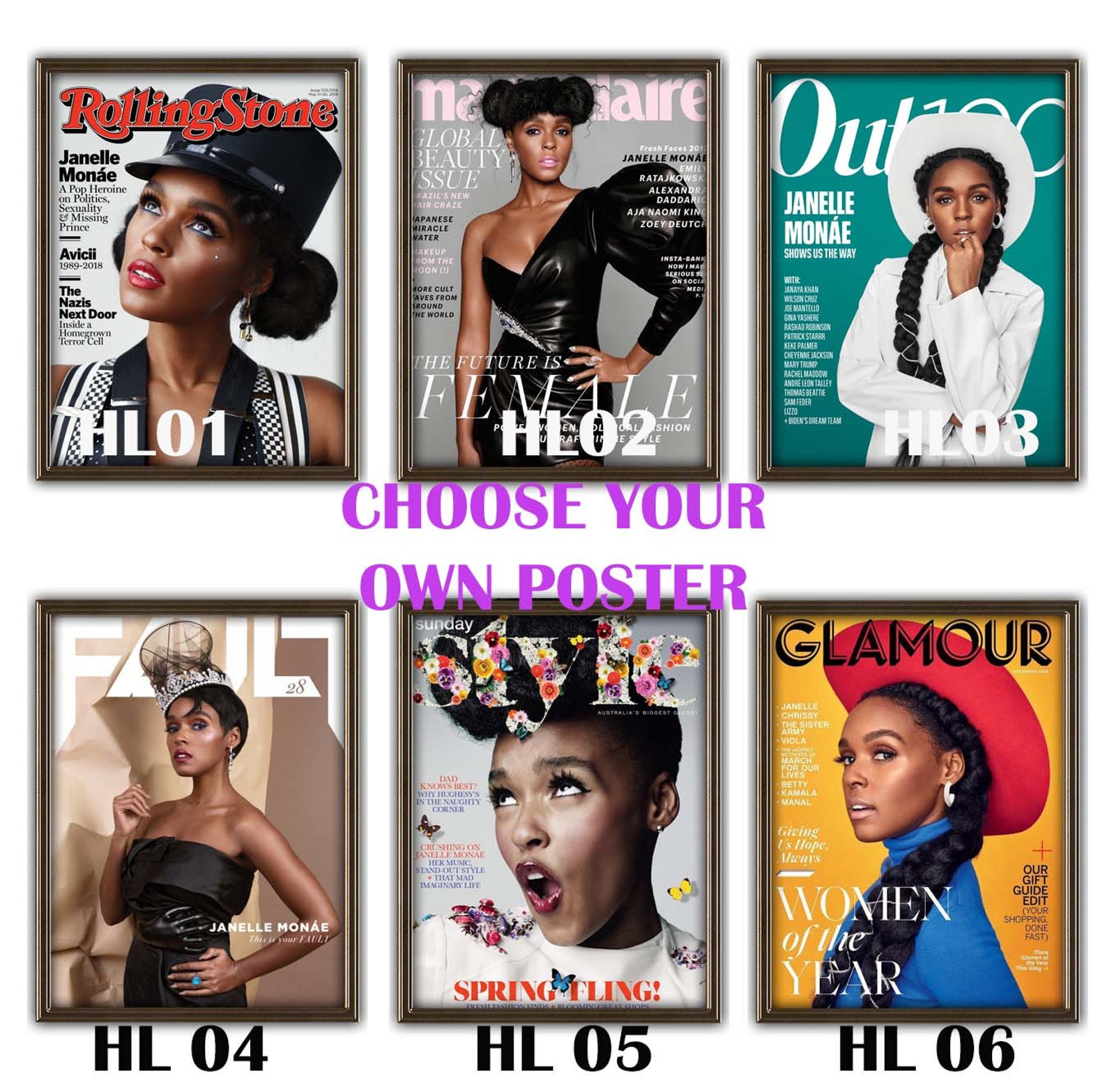 Janelle Monae Magazine CoverJanelle Monae Poster Fashion Etsy