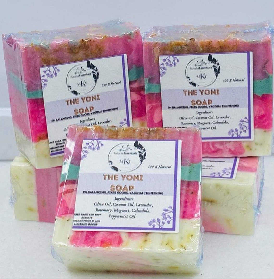 YONI SOAP NATURAL Soap Vegan Feminine Soap Bar Vagina Etsy