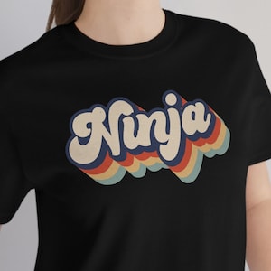 Vintage FF14 Ninja Shirt, Final Fantasy 14 Ninja Apparel, Retro 70s Ninja Class Gift, FFXIV Ninja Job Outfit, Ninja Tshirt, Ninja Gamer Tee