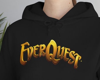 EverQuest Hoodie, EverQuest Logo Hoodie, EverQuest Classic Gift, Norrath Clothing, MMO Tee, Luclin Merch, Heroic Apparel, Velious Adventures