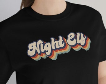 Vintage Night Elf WoW Shirt, Retro 70s Night Elf Race Tshirt, Warcraft Gift, World of Warcraft Kleding, Night Elf Tee, Night Elf Merch