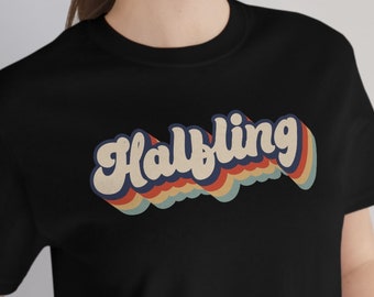Vintage Halfling DnD Shirt, Retro 70s Halfling Race Tshirt, D&D Gift, Dungeons and Dragons Clothing, Halfling Tee, Halfling Merch, Everquest