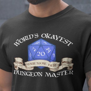 World's Okayest Dungeon Master Shirt, Unisex T-shirt, Dungeons and ...