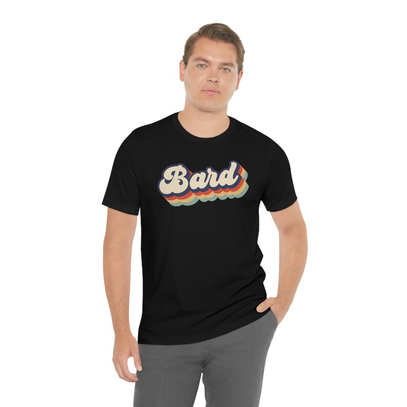 Vintage Dnd Bard Class Gamer Shirt, Retro 70s Geeky D&D Clothing Gift ...