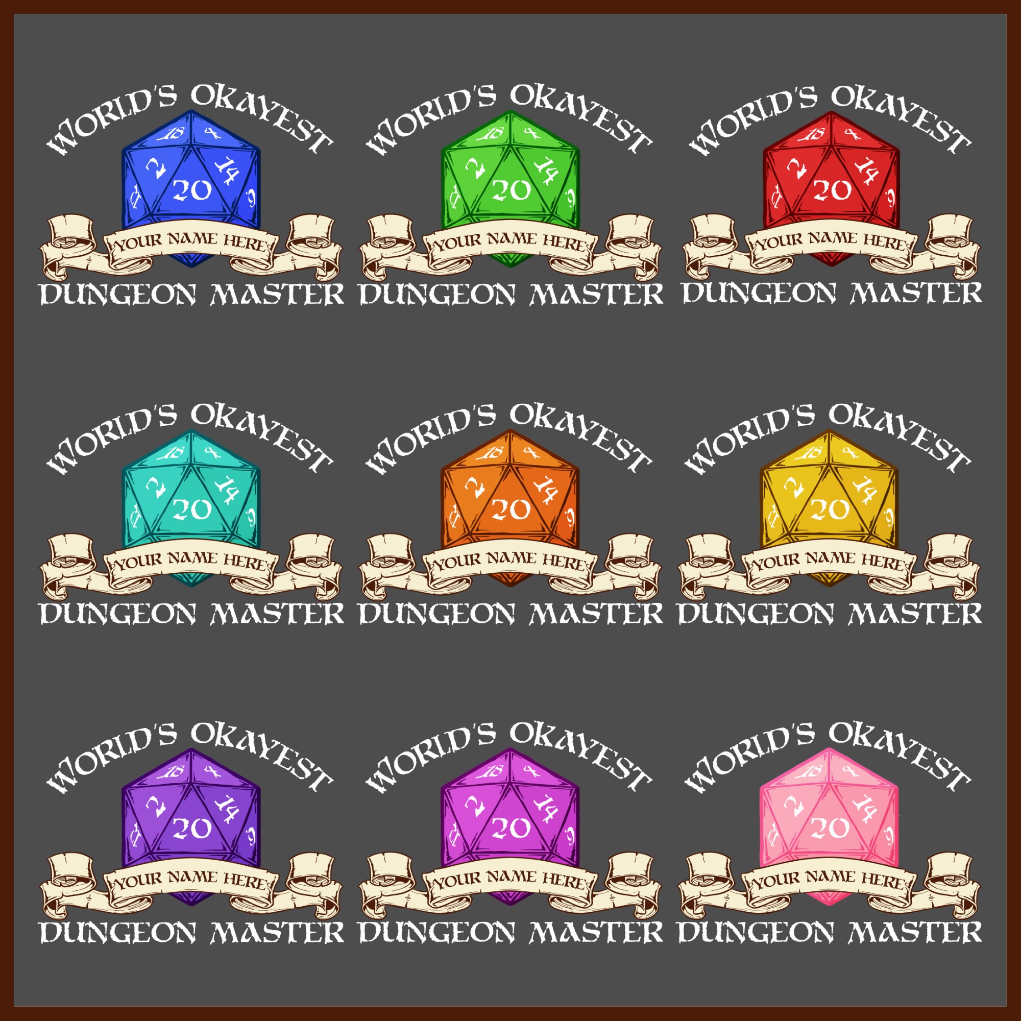 World's Okayest Dungeon Master Shirt, Unisex T-shirt, Dungeons and ...