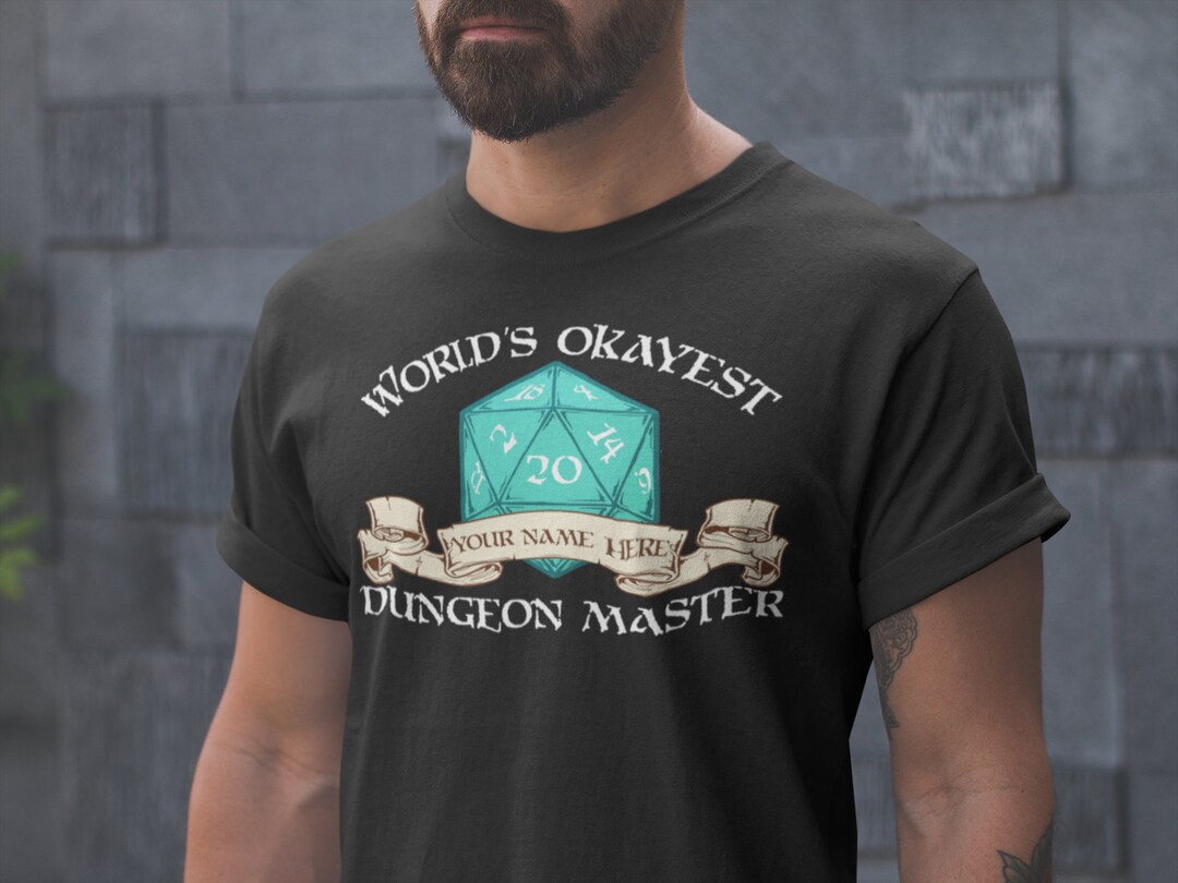 World's Okayest Dungeon Master Shirt, Unisex T-shirt, Dungeons and ...