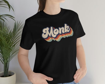 Vintage DnD Monk Shirt, Retro 70s Monk Gift, D&D Monk Clothing, Dungeons and Dragons Apparel, Everquest Monk Tee Shirt, Diablo Monk Shirt