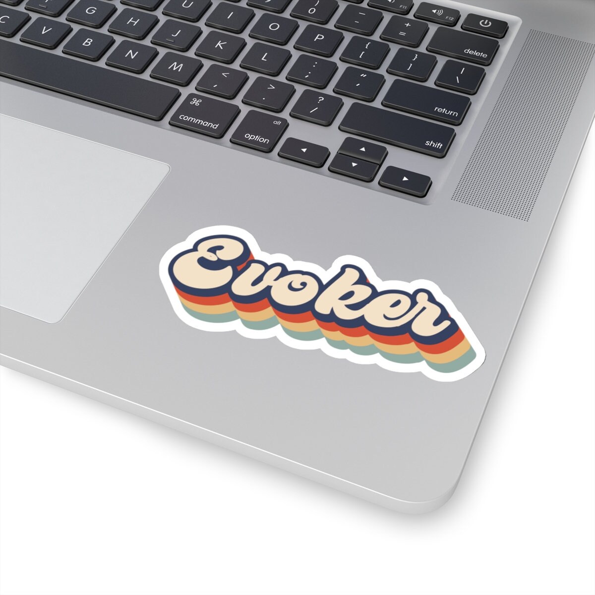 Vintage Evoker Class Sticker, Retro 70s Evoker Gamer Gift, D&D, Dungeons, Warcraft, Decal for Laptops, Water Bottles, Notebooks, MMORPG