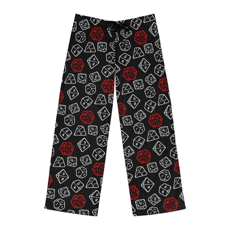 Dungeon and Dragons Pajama Pants, D20 Dice Pajama Pants for Men, RPG