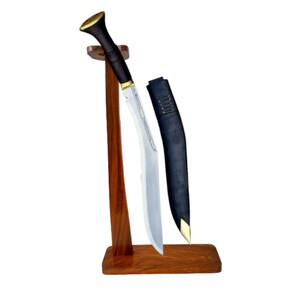 Gurkha Handmade Kukri Knife For Decoration Purpose - Authentic Handmade Nepali Gurkha Khukuri Kukri Knife with Sheath Plus Stand On Option image 8