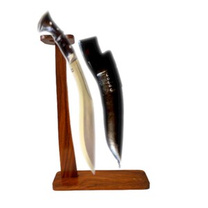 Gurkha Handmade Kukri Knife For Decoration Purpose - Authentic Handmade Nepali Gurkha Khukuri Kukri Knife with Sheath Plus Stand On Option image 9