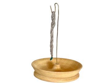 Snow Hill Incense Rope Holder, Wooden Incense Rope Burner ash Catcher for Yoga Spa Mediation Wooden Incense Burner Burn - Handmade In Nepal