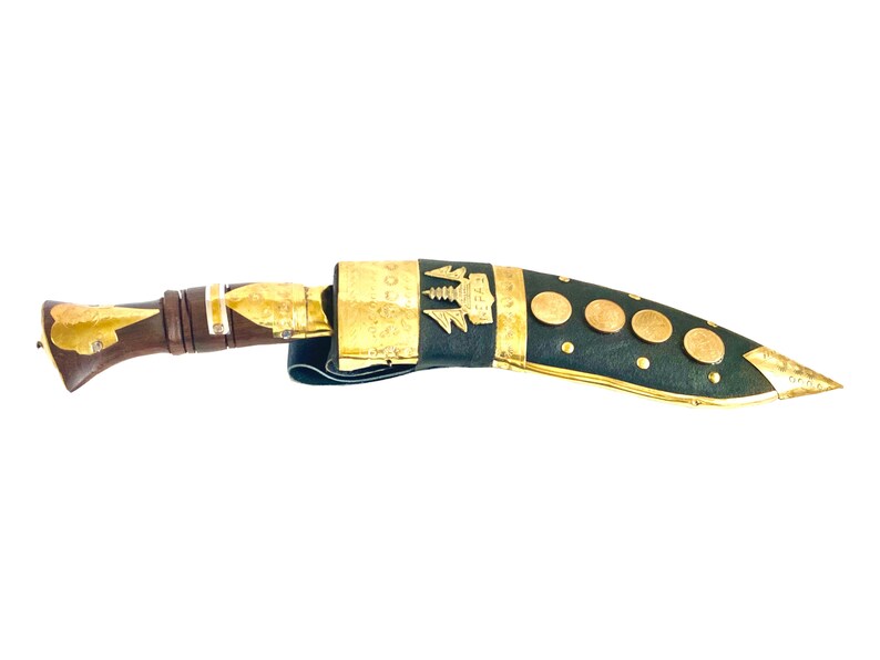 Gurkha Handmade Kukri Knife For Decoration Purpose - Authentic Handmade Nepali Gurkha Khukuri Kukri Knife with Sheath Plus Stand On Option 12" Deco Kukri