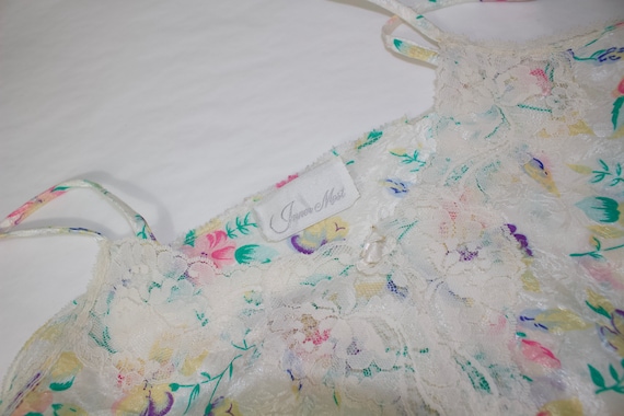 80 year old nightie holographic fabric fine lace