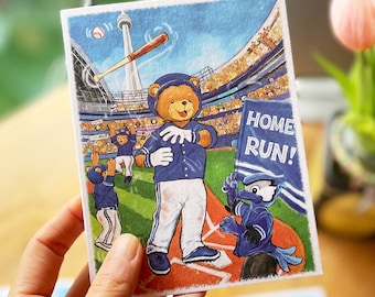 Home Run Baseball Fan Card