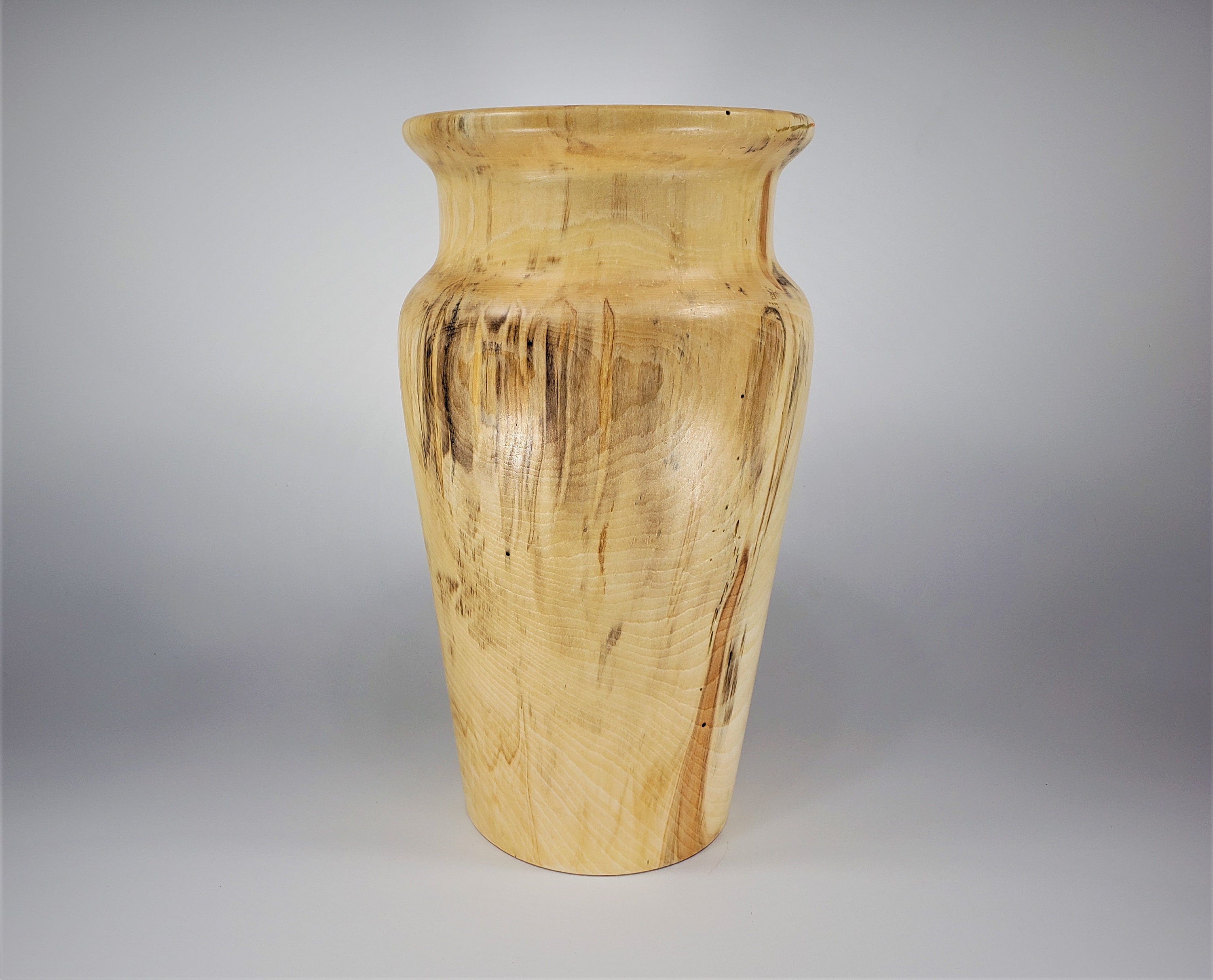Hand Turned Colorado Aspen Wood Vase Primitive Wood Vase Etsy