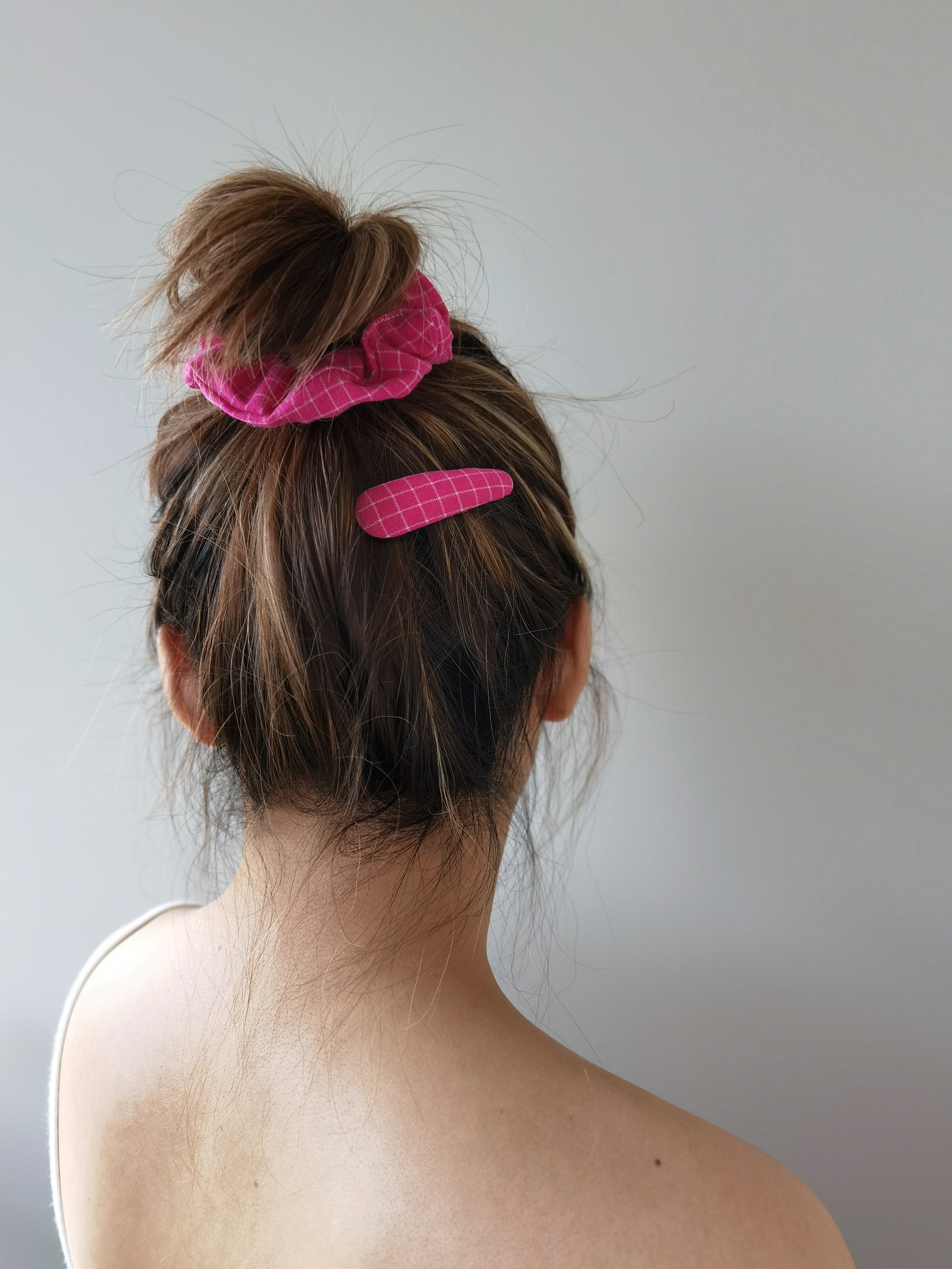 Scrunchies grid pattern Hair ties and elastics Etsy