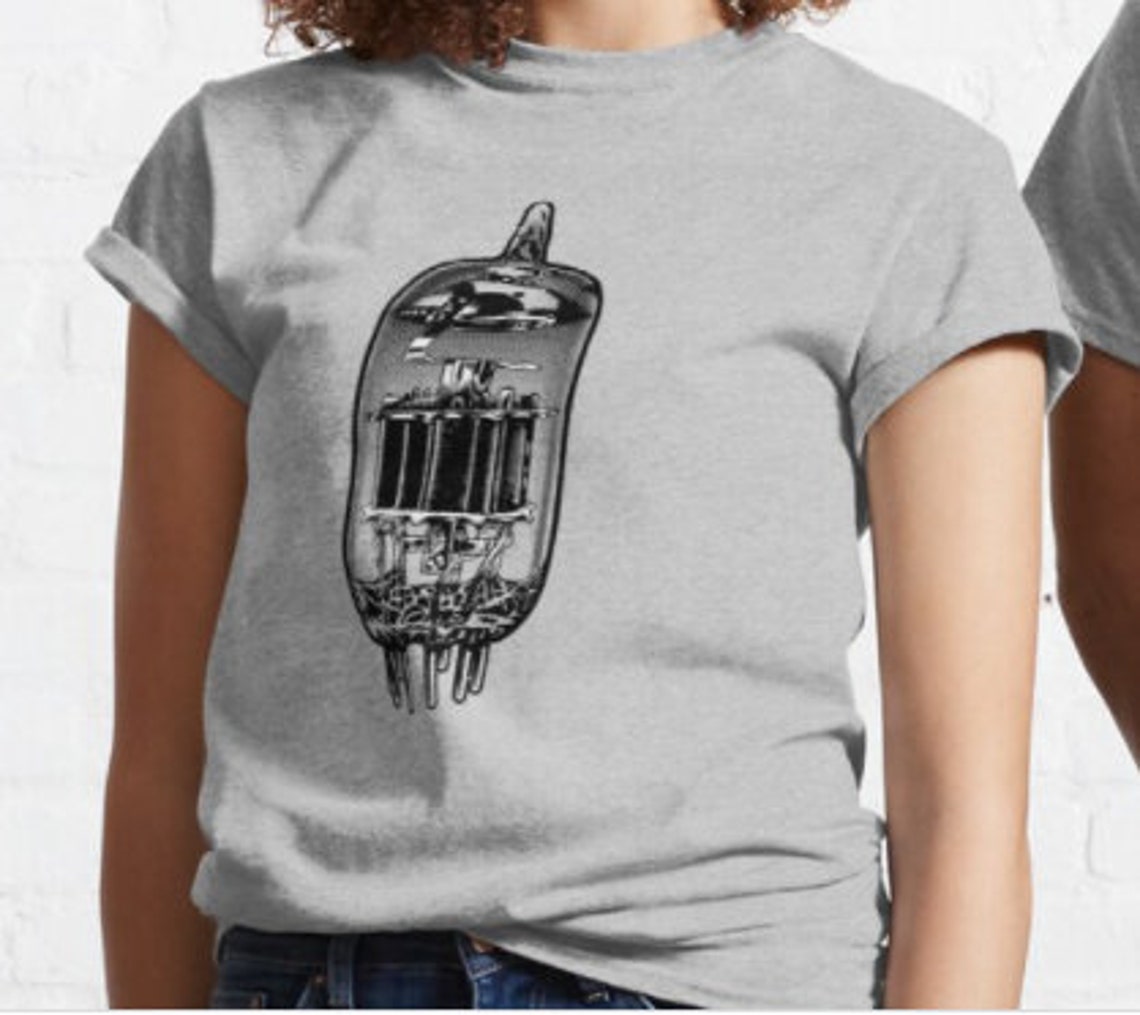 Vacuum Tube Valve Amp Illustration Classic TShirt Etsy