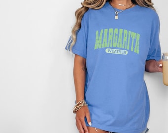 Margarita Weather Comfort Colors Tee: Vintage Beach Graphic T-Shirt