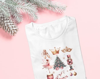 Nutcracker Ballerina Kids Shirt | Ballet Christmas Tee | Girls Holiday Outfit