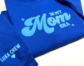 Personalized 'In My Mom Era' Sweatshirt, New Mom Gift