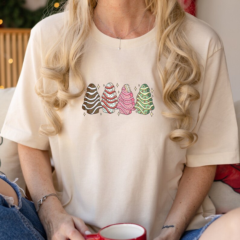 Personalized Christmas Tree Cake Shirtchristmas Outfit Etsy