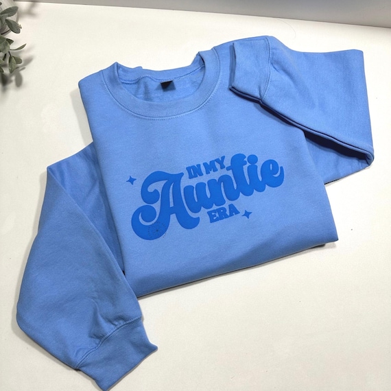 Personalized In my Auntie Era Puff Sweatshirt- Auntie Gift