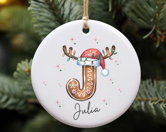 Personalized Ceramic Christmas Ornament – Custom Family Name Holiday Tree Decor, Festive Tag 2025