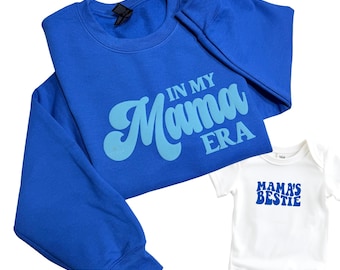 Mama Era Sweatshirt, Mama's Bestie Onesie, First Mother's Day Gift Set