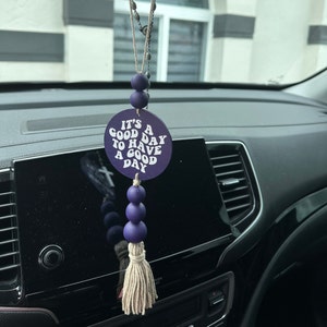 Affirmation Car Charm: Handmade Rear View Mirror Accessory