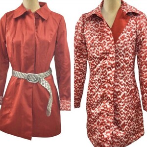 Corsicana Knot Cuff Reversible Trench Coat