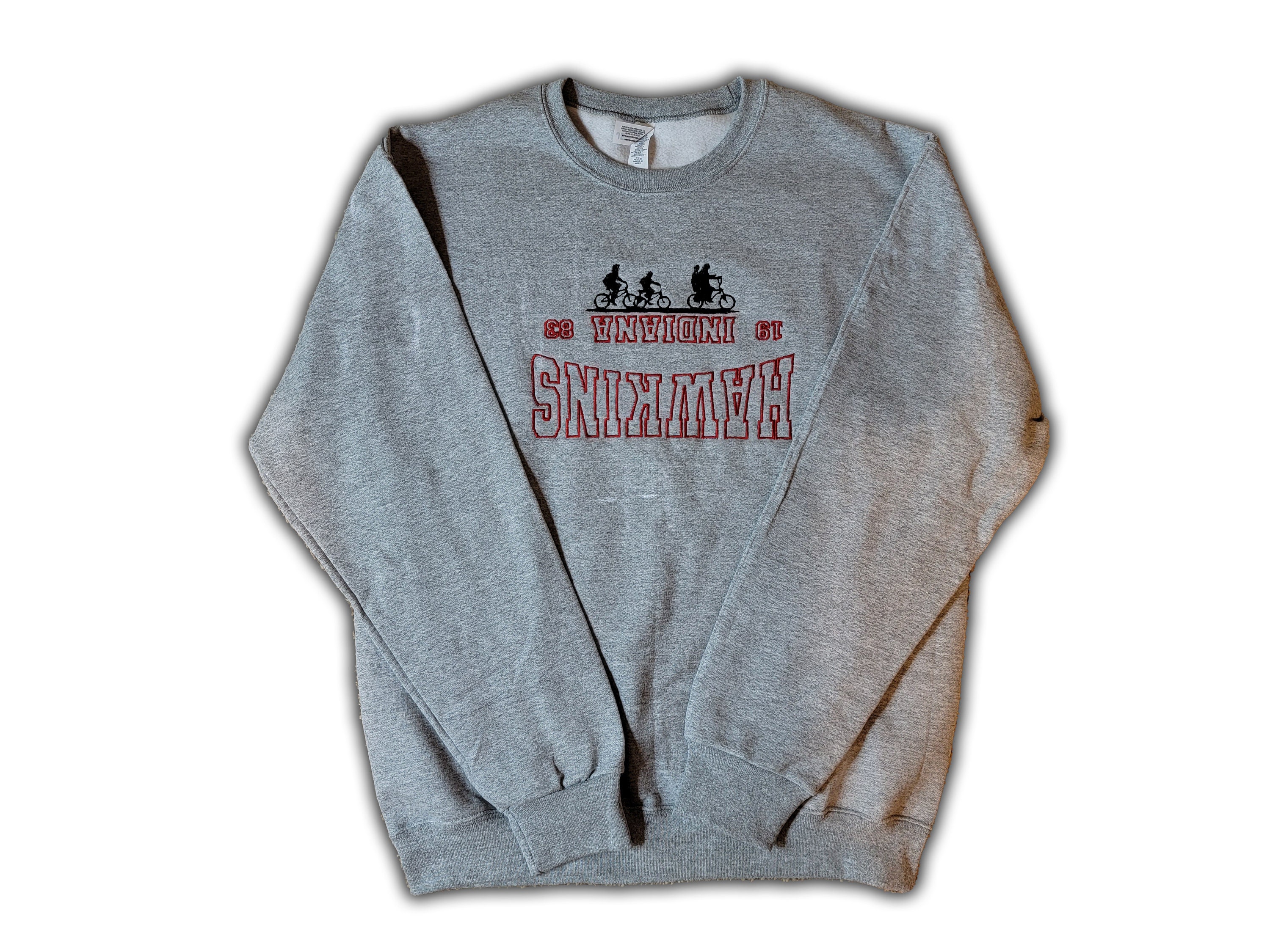 Strange Things Upside Down Embroidered Sweater - Etsy
