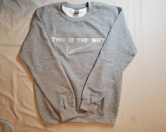 Mandalorian embroidered "This is the way" sweater