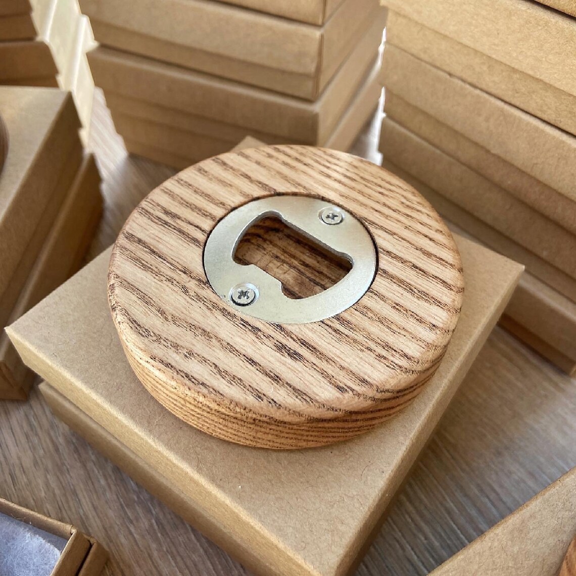 Wooden Beer Coasters With Bottle Opener Etsy UK