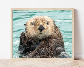 Otter Photo-Otter Print-Sea Otter Photo-Sea Otter Print-Otter Picture-Otter Photography-Wildlife Photography-Nature Photography-Otter Gifts