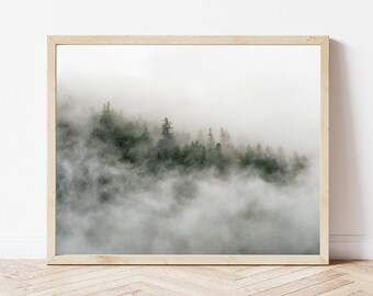 Moody Forest-Foggy Forest-Misty Forest-Forest Photo-Forest Print-Forest Art-Forest Décor-Tree Photography-Tree Print-Nature Prints-Wall Art