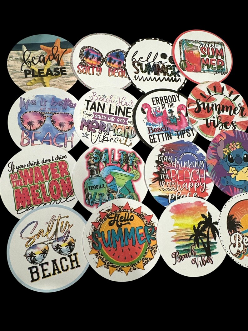 Beach Fun Bundle, Beach Variety Cardstock Rounds Grab Bag, Fresheners ...