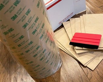 3M 467MP Double Sided Adhesive Tape Roll,  Tape For Wood Crafting, 12"x60 yards