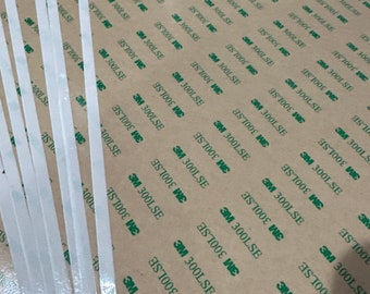 3M 300 LSE Double Sided Adhesive Tape SHEETS, Trim Tape, Double Side Tape For Laser Crafting, 3M Tape For Wood Crafting, sheets, Tape, Laser