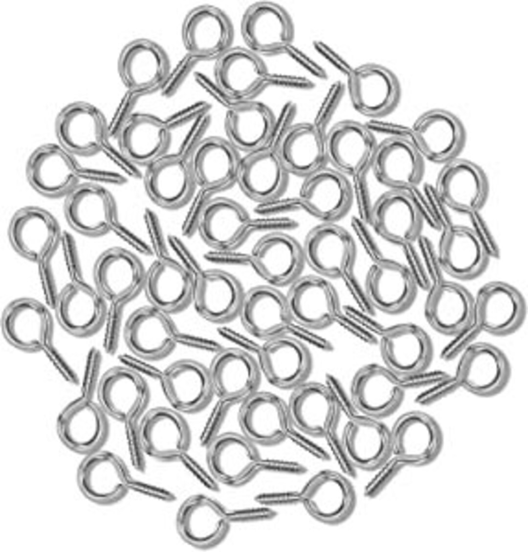 Small Screw Eye Pins, Eye Pins Hooks, Clasps Hooks Eye Screws, Silver