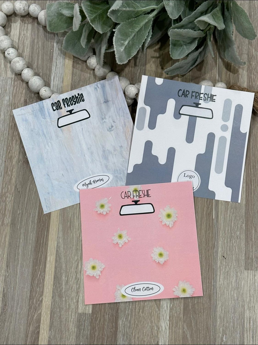 Freshie Card Inserts / Freshie Insert / Background for Etsy