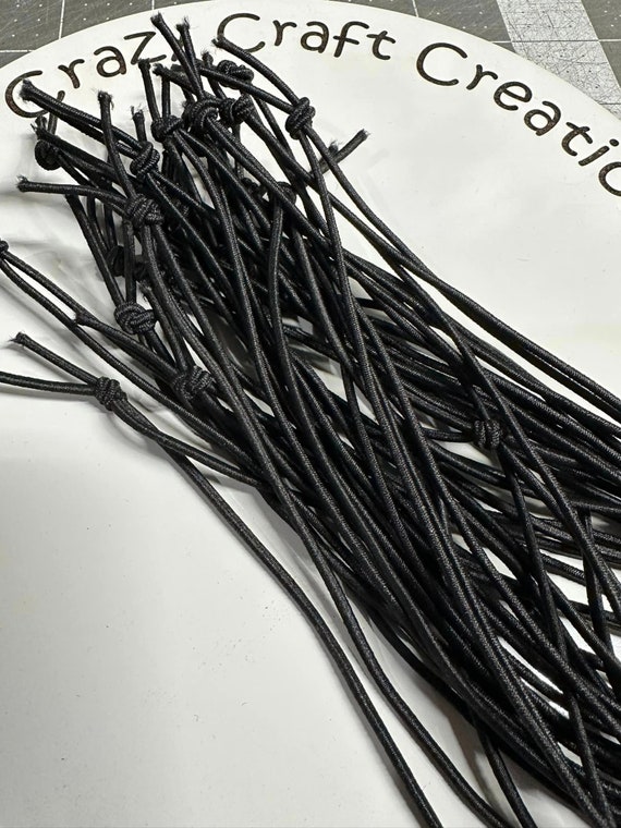 Black Elastic Cord 2mm Thick / Elastic Cord / Freshie Cord Elastic