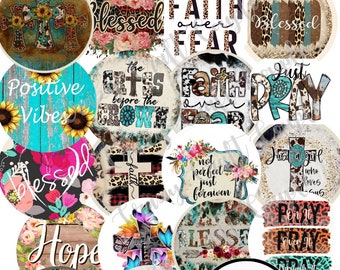 Spiritual, Uplifiting Cardstock Rounds Grab bag, Fresheners cardstock, Cardstock, Embellishments, Freshener Cardstock, Spiritual Cardstock