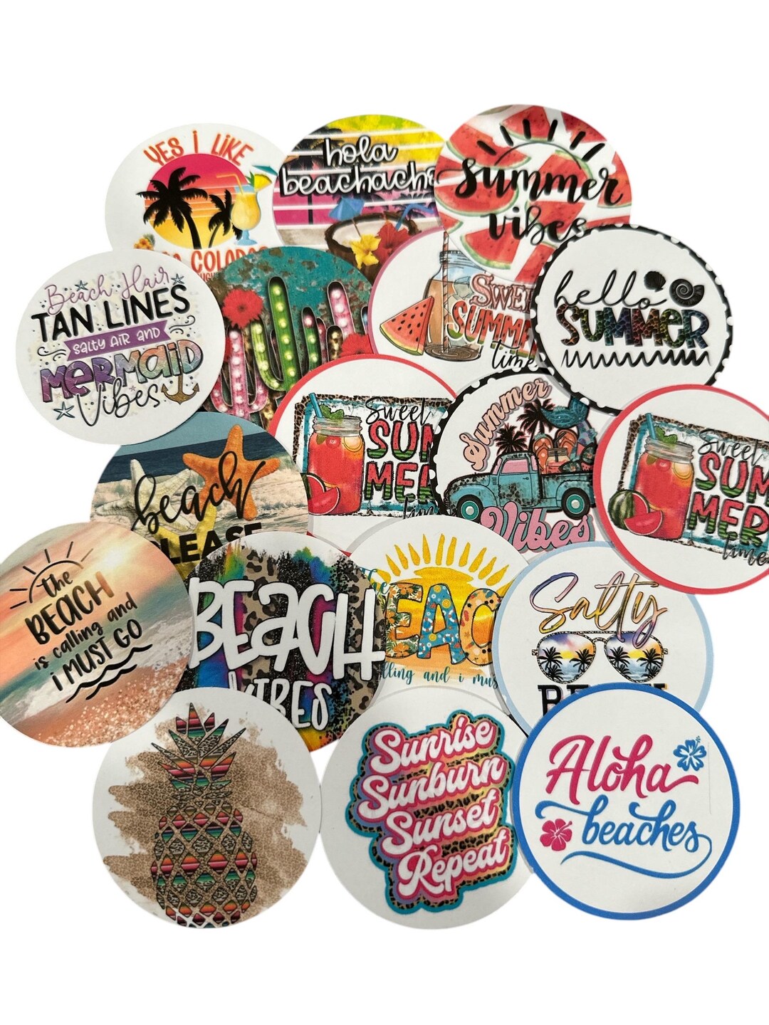 Beach Fun Bundle, Beach Variety Cardstock Rounds Grab Bag, Fresheners ...
