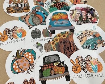 Fall Cardstock Rounds Grab bag /Fresheners cardstock/ Cardstock / Embellishments