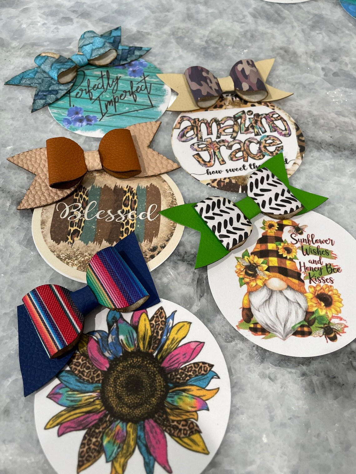 Bow Cardstock Bundles / Cardstock Rounds Grab Bag /fresheners Etsy