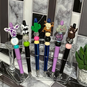 Pen Display Stand, Clear Acrylic Stand, Easy to Transport, Bead Stand Pens, Stand for pen, Clear Acrylic, Pen holder, Fun Crafty Pens,