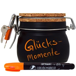 Money Box Money Gift Ideas Neon Lettering Orange Size S 0.5 Liter