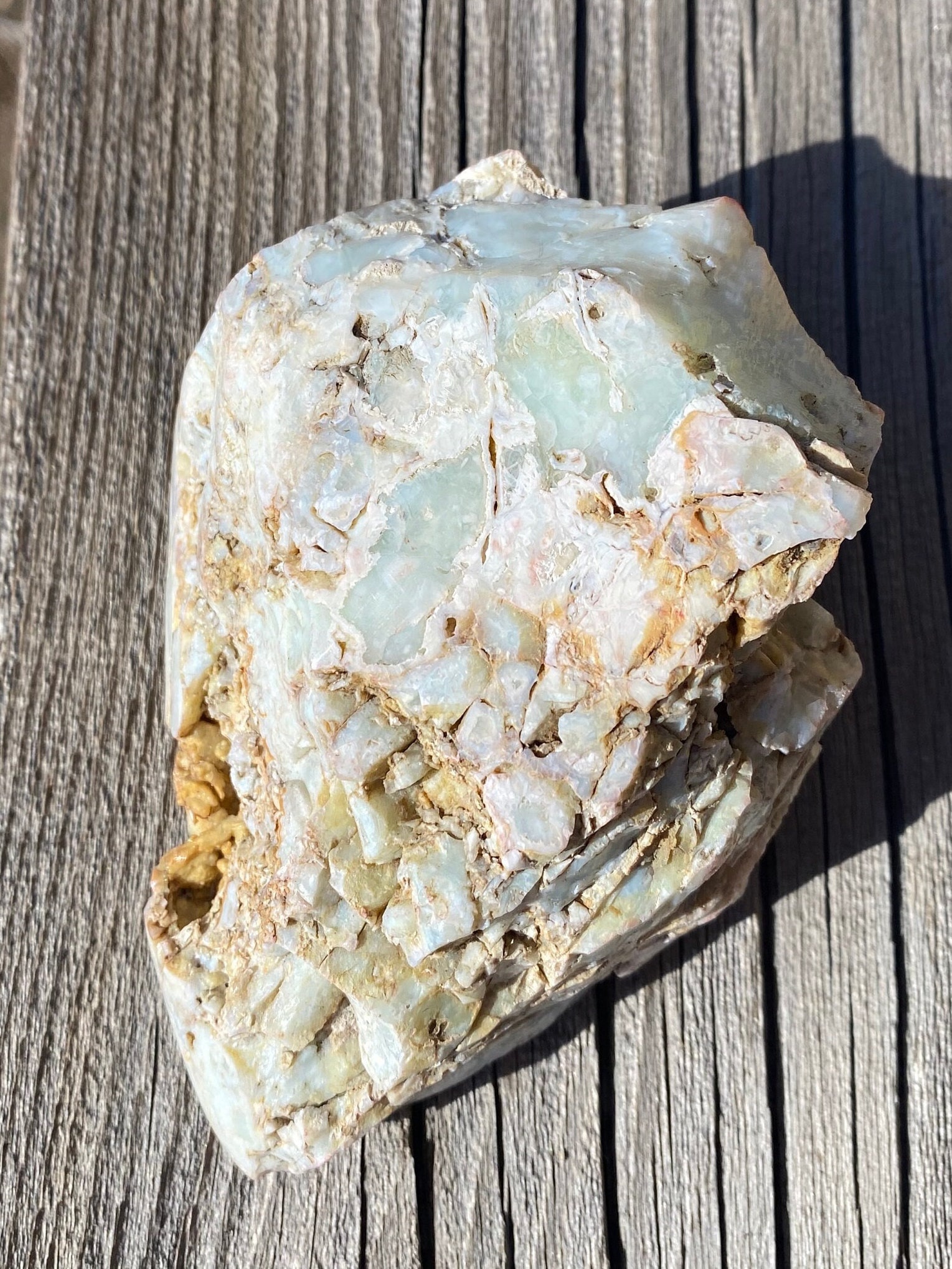 Mount Shasta White Light Opal Museum Grade Semi-Polished Window Cut Rare Raw 10.5 Ounces Specimenthumbnail
