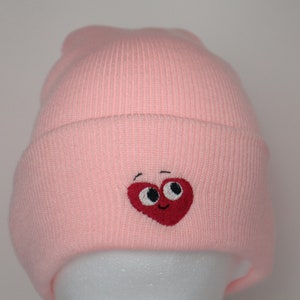 In Love Pastel Pink Beanie